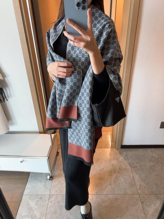 Designer Cashmere Scarf Autumn and Winter Stole - FASHION MYST