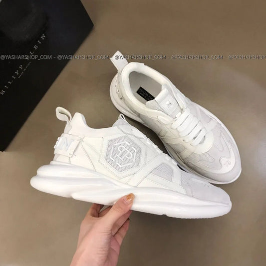 PHILIPP PLEIN || Top Notch QUALITY CALF LEATHER SNEAKERS- FASHION MYST
