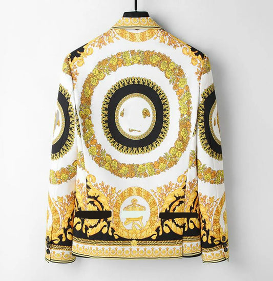VERSACE || Stylish Mens Designer Embroidered Blazer Jacket for Casual & Formal Events- FASHION MYST