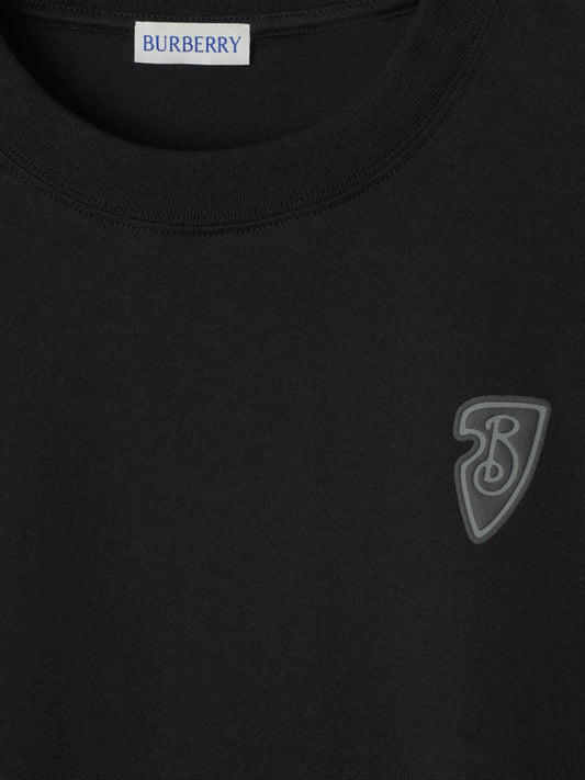 BURBERRY || EKD Graphic Print Cotton T-Shirt in Black FASHION MYST