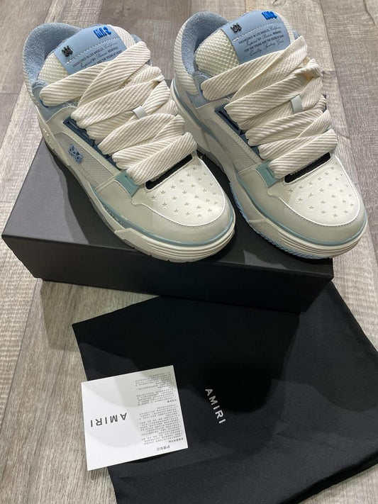 AMIRI MA-1 || Low-Top Sneakers - Sky Blue - FASHION MYST