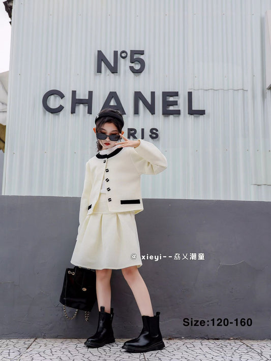 Girls Small Fragrance Suit Autumn - FASHION MYST