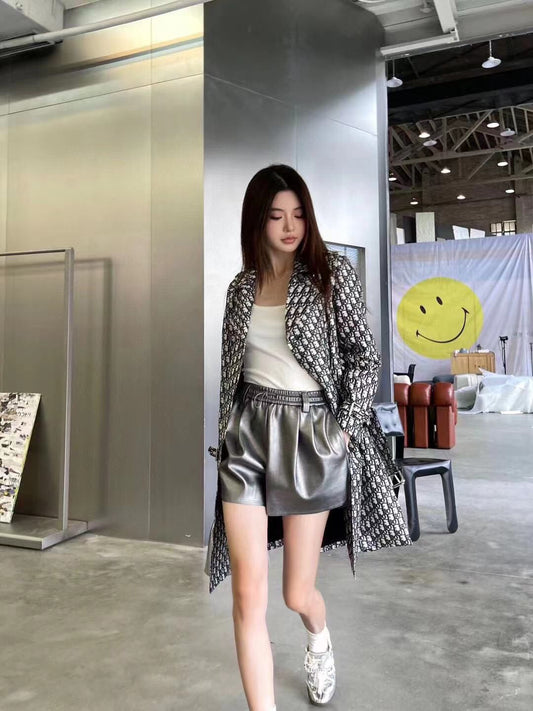 CHRISTIAN DIOR LOGO PRINTED TRENCH COAT FOR WOMEN - FASHION MYST