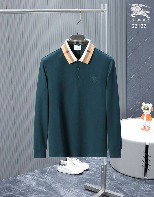 BURBERRY || Manfinity Polo T-Shirt Colorful Squares Contrast Collar For Men - FASHION MYST