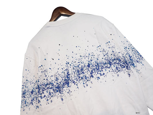 AMIRI || Crew-Neck Paint Print White Sweatshirt - FASHION MYST