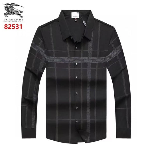 BURBERRY || Self Texture Elastic Full Sleeve Casual Shirt - FASHION MYST