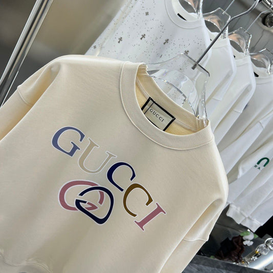 GUCCI || Oversized Multi-Color GG Logo Sweatshirt - FASHION MYST