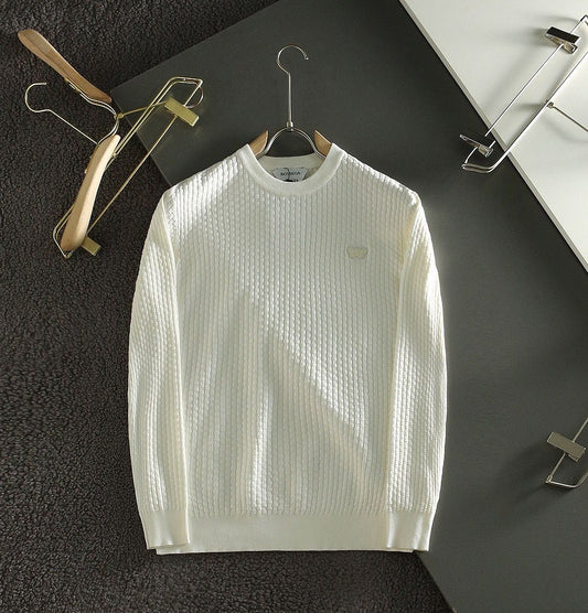 BOTTEGA VENETA || Men Latest Textured Pattern Pullover - FASHION MYST