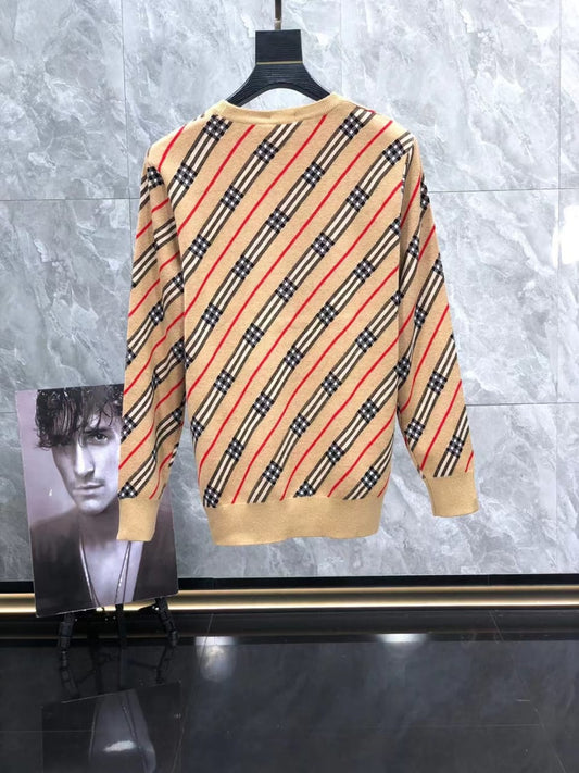 BURBERRY || Check Wool Blend Sweater - FASHION MYST