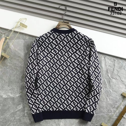 FENDI || All Over FF Logo Crew-Neck Sweater - FASHION MYST