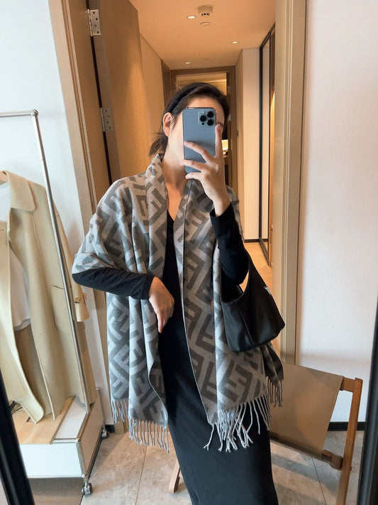 Autumn Winter Warm Scarf Women's Winter Imitation Cashmere Double-sided - FASHION MYST