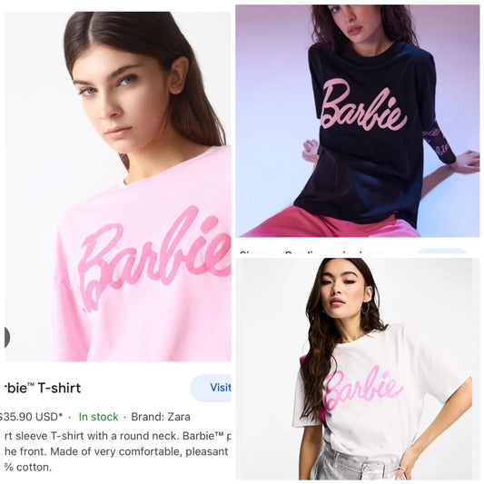 ZARA || Barbie Drop Shoulder Tees For Her - FASHION MYST