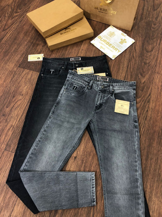 BURBERRY || Men's Jeans Straight Slim Fit Denim Trousers - FASHION MYST