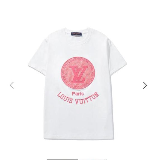 LOUIS VUITTON || Embossed LV Logo Patch Tees For Women - FASHION MYST