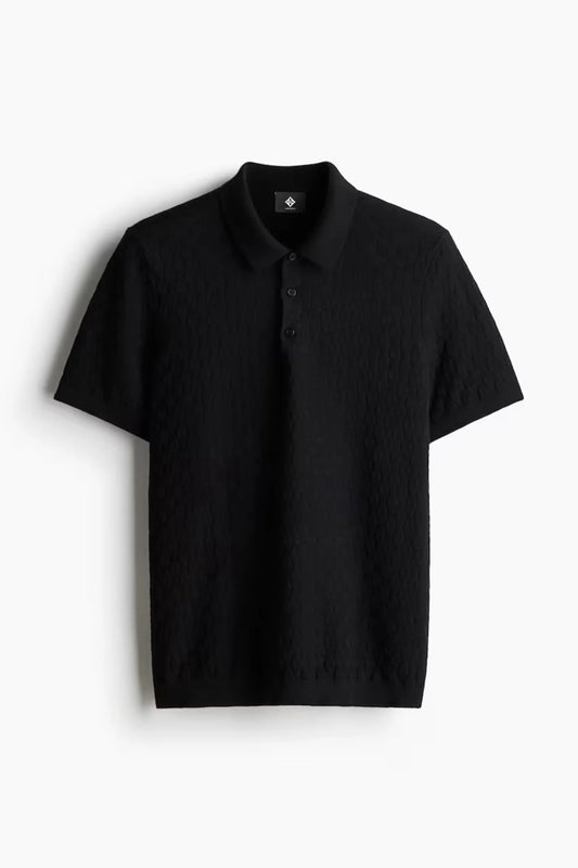LOUIS VUITTON || Slim Fit Textured-Knit Polo T-Shirt For Girls - FASHION MYST