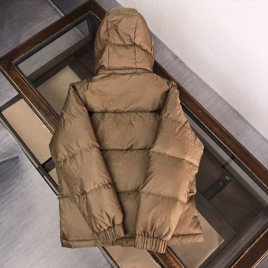 FENDI Logo-Patched Hooded Puffer Jacket - FASHION MYST