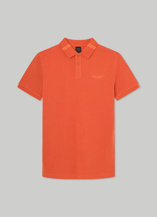 HACKETT || ASTON MARTIN CLASSIC FIT POLO SHIRT / ORANGE - FASHION MYST