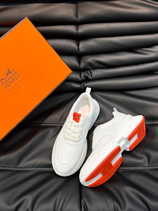 HERMES | Low-Top White Sneakers - FASHION MYST