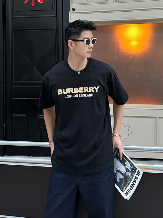 BURBERRY || Black/White Bonded T-Shirt - FASHION MYST