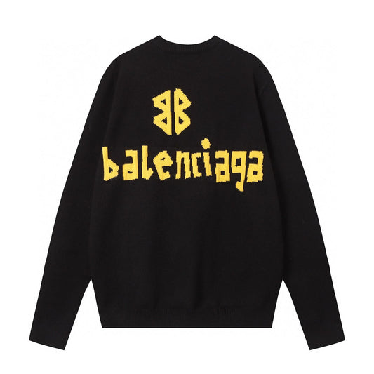 BALENCIAGA || Tape Type Cotton Jersey Pullover - FASHION MYST