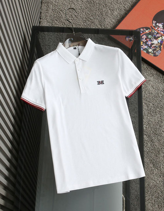 BALLY || Men Solid Colour Polo Neck T-Shir - FASHION MYST