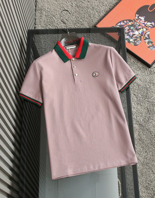 GUCCI || Red and Black Collar Polo T-Shirts: Luxury Meets Boldness in Style - FASHION MYST