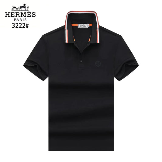 HERMES || Embroidered Logo Biologic Piqu Cotton Polo Shirt - FASHION MYST