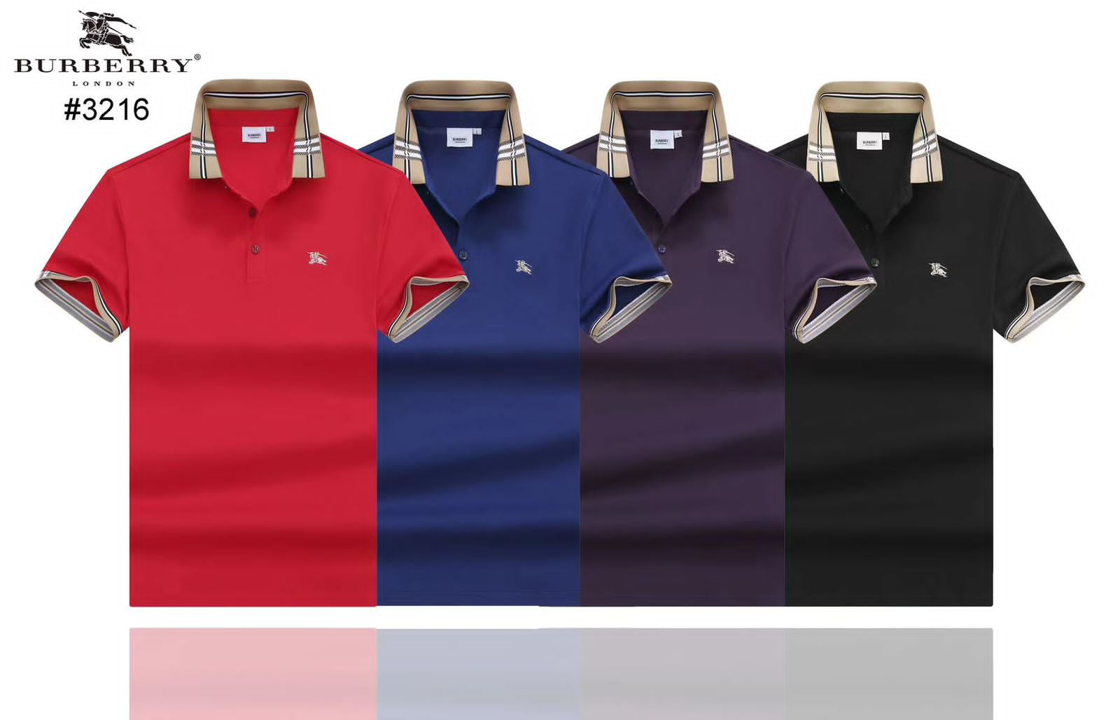 BURBERRY BRIT discount Collar Short Sleeve Polo Shirt