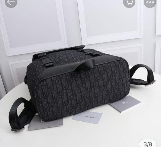 CHRISTIAN DIOR || MOTION OBLIQUE BACKPACK IN JACQUARD, SILVER HARDWARE - FASHION MYST