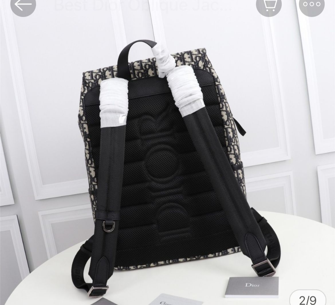 DIOR || Explorer Backpack Oblique Jacquard Black/Beige - FASHION MYST