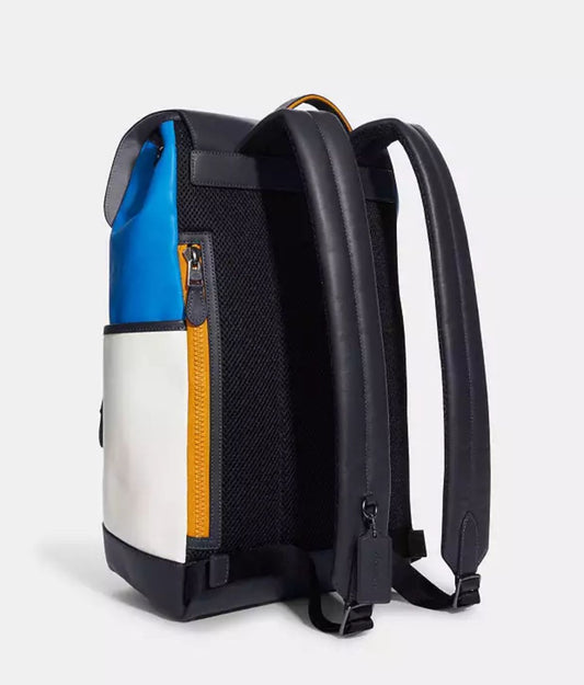 COACH || Track Backpack In Colorblock Signature Canvas - FASHION MYST
