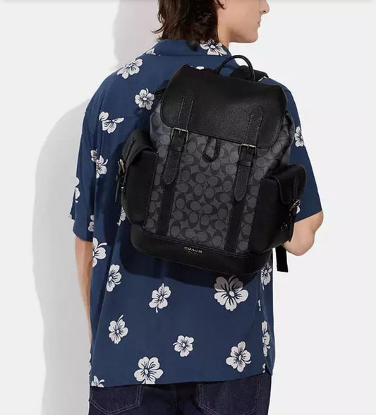 COACH || Outlet Hudson Backpack Black - FASHION MYST