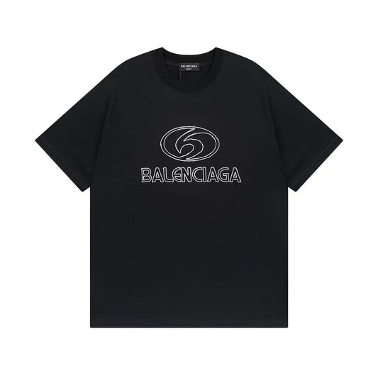 BALENCIAGA || Heavyweight Jersey T-shirt With Embossed Balenciaga Embroidery - FASHION MYST