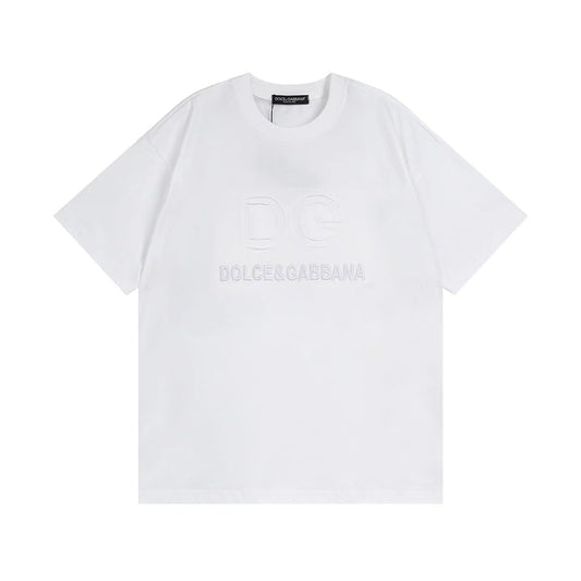 DOLCE GABBANA || Cotton T-shirt With DG Embroidery And Patch - FASHION MYST