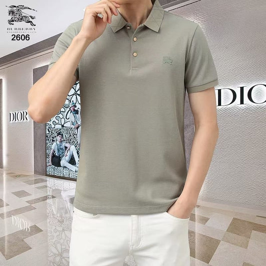 BURBERRY || Logo-Patch Short-Sleeved Polo T-Shirt - FASHION MYST