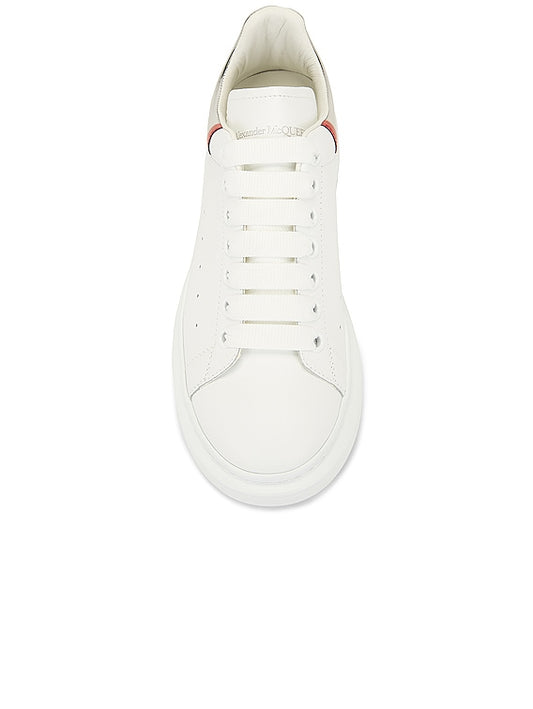 Alexander McQueen || Oversized Sneaker 'White Silver Welsh Red' - FASHION MYST