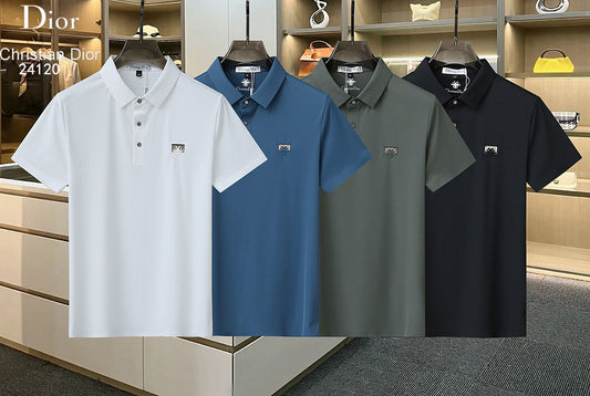CHRISTIAN DIOR || Logo Print Slim Fit Polo T-Shirt For Men - FASHION MYST