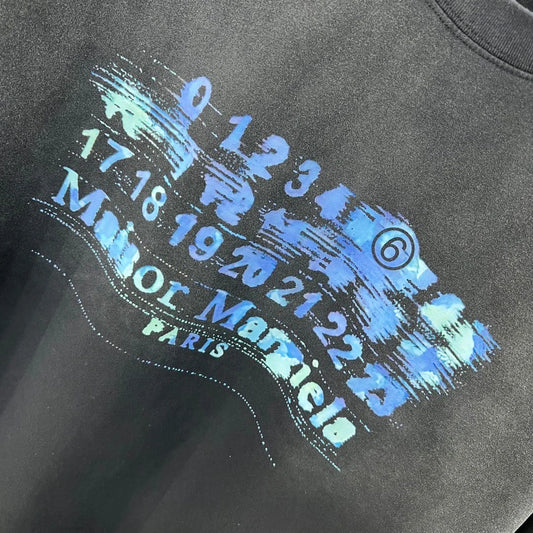 MAISON MARGIELA || Numeric Logo-Embroidered T-Shirt - FASHION MYST