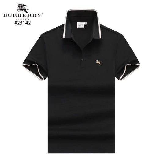 BURBERRY || Camberwell Contrast-Trim Cotton Piqué Polo T-Shirt - FASHION MYST