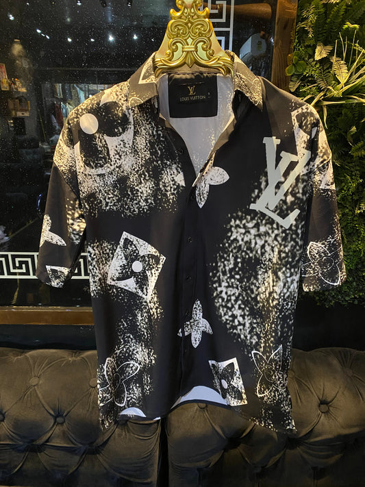 LOUIS VUITTON || PREMIUM QUALITY DROP SHOULDER CUBAN COLLAR SHIRTS - FASHION MYST