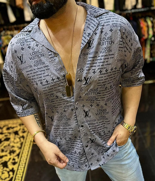 LOUIS VUITTON || Imported premium Quality Drop Shoulder Shirts - FASHION MYST