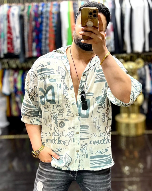 DOLCE & GABBANA || PREMIUM QUALITY DROP SHOULDER CUBAN COLLAR SHIRTS - FASHION MYST