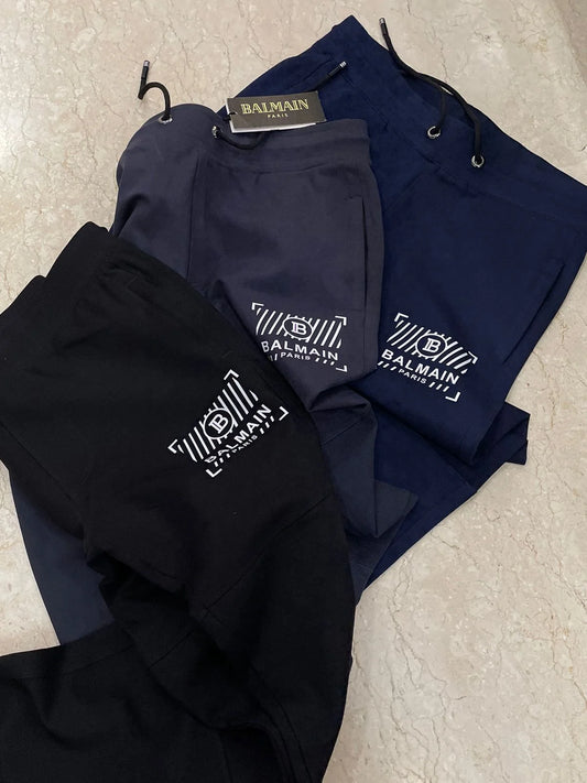 BALMAIN || Logo Print Track Pants - FASHION MYST