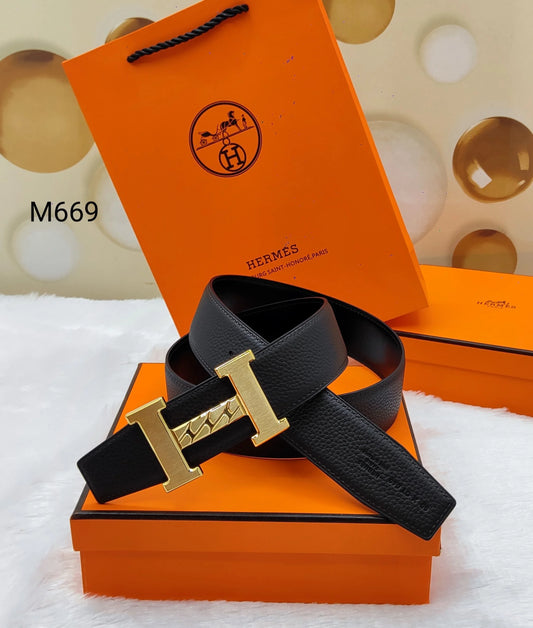 HERMES || Reversible Orange/Black Constance H Belt - FASHION MYST