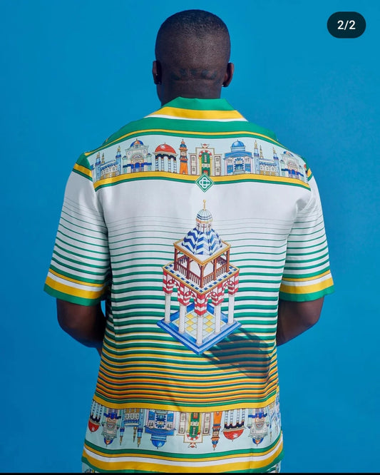 CASABLANCA || Resort Cordset Comfort Fit In Silk - FASHION MYST