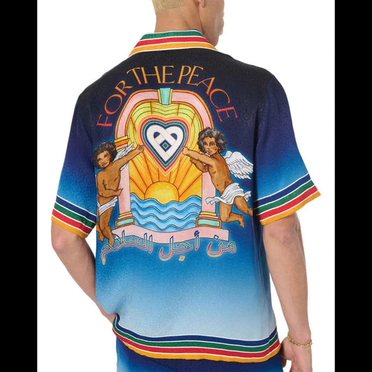 CASABLANCA || Men's Casablanca Studio Musique Silk Shirt - FASHION MYST