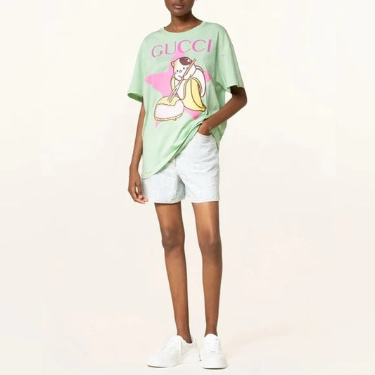 GUCCI || X Bananya G-Loved T-Shirt Mint - FASHION MYST