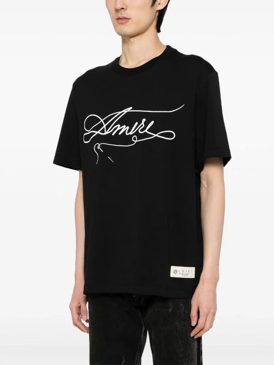 AMIRI || Stitch Cotton Regular Fit T-Shirt - FASHION MYST