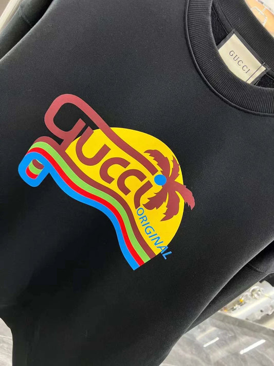 GUCCI || Men’s GG Originals Black Signature Sweatshirts - FASHION MYST