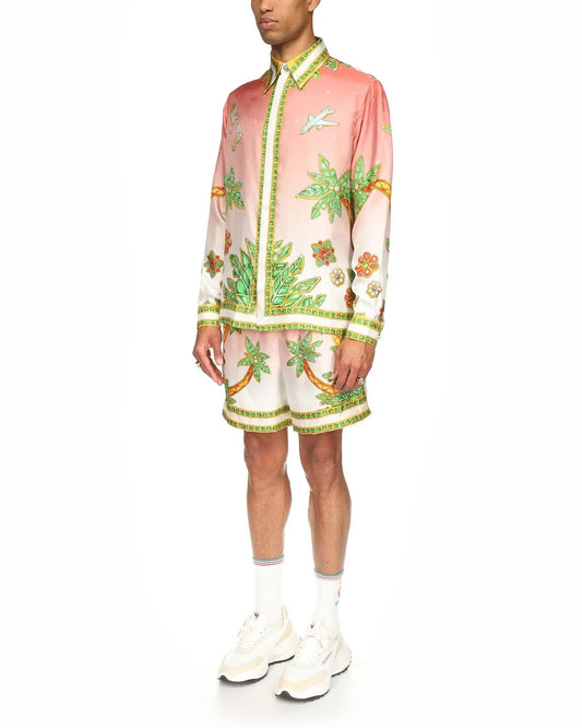 CASABLANCA || Lagos Tennis Club Silk Shirt - FASHION MYST